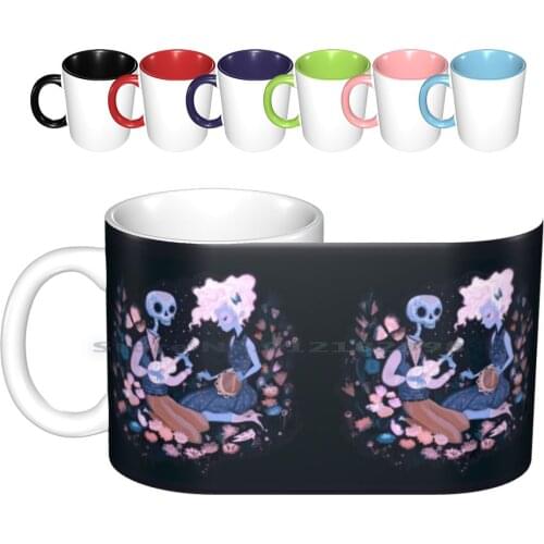Rhythm Of Grief ( Day Of The Dead ) Ceramic Mugs Coffee Cups Milk Tea Mug Song Day Of The Dead Skeleton Girls Candy Floss