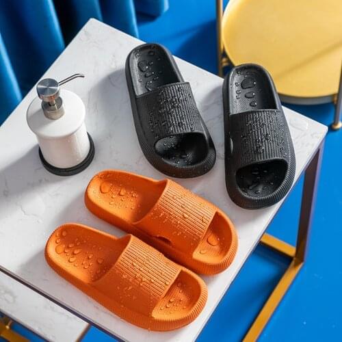 Summer Slippers Thick Platform Womens 2021 Fashion Sandals Home Indoor Bathroom Eva Anti-slip Slides Ladies Mens Shoes Unisex