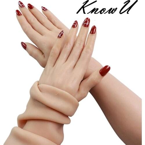 KnowU Silicone Female Skin Gloves Sleeves Highly Simulated Skin Artificial Arm Cover Scars Crossdresser Transgender Crossdress