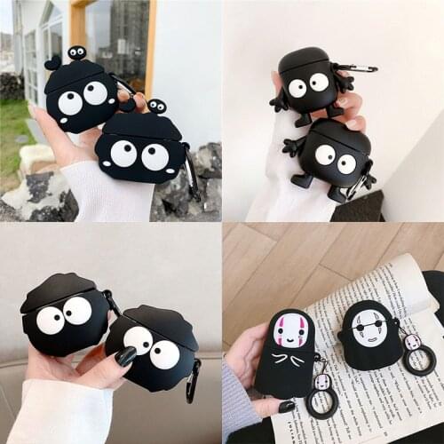 3D Black Briquettes Silicone Headset Case For AirPods 2/1 Bluetooth Earphone Case For AirPods Pro 3 Protect Cover Cartoon Cute