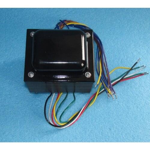 Power transformer for EL34 push-pull tube amplifier 168W, EI86×50 iron core, input: 0-220V-230V, output high voltage: 290V 0.35A