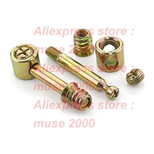 Heavy duty Furniture Layer connectorThicken m6 m8 screw nut set board supportor 4 in 1 steel Nut steel plate bed chair table