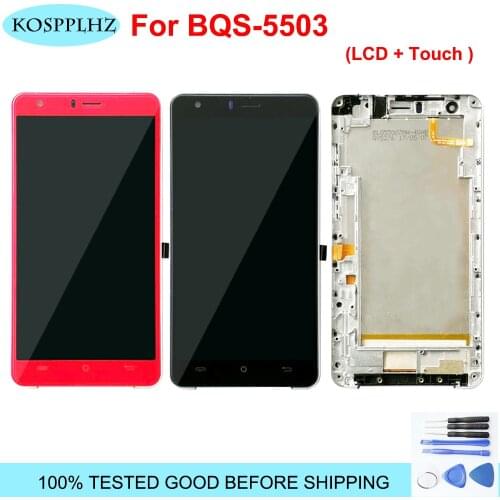 KOSPPLHZ For BQ Mobile BQ-5503 BQS-5503 BQ 5503 BQS 5503 BQ5503 Nice 2 LCD Display+Touch Screen Assembly Digitizer With Frame
