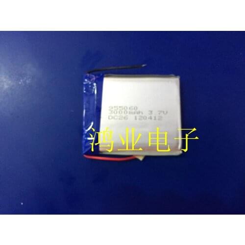 3.7V lithium polymer battery 955060 3000MAH mobile power GPS navigator handheld computer Rechargeable Li-ion Cell