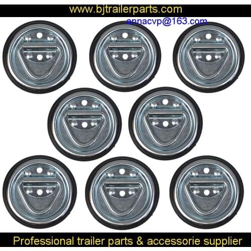 8PCS ROPE D RING Trailer tie down ring - Bolt-On,trailer lashing ring deck ring, D ring trailer parts