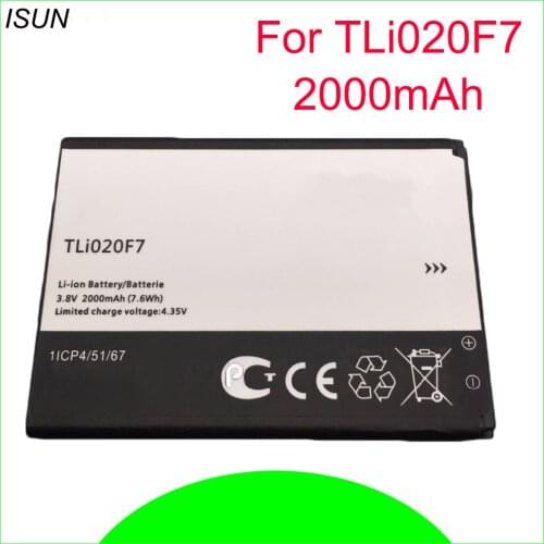 ISUNOO Mobile phone For Alcatel TLi020F7 battery TLI020F7 battery