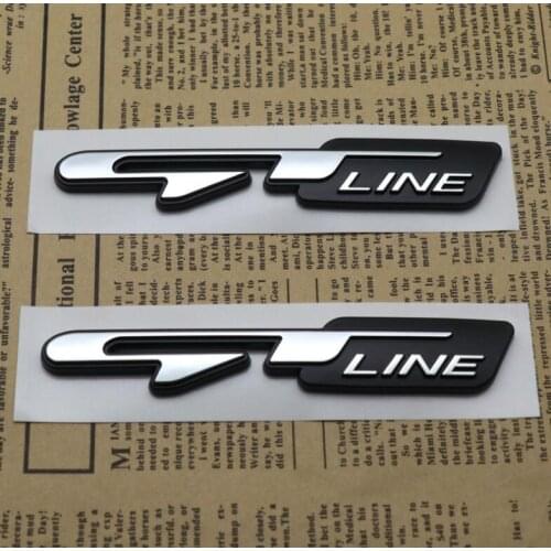 Car Sticker GT Line Letters Decals For Peugeot 206 307 406 407 207 208 308 508 2008 3008 4008 6008 301 408