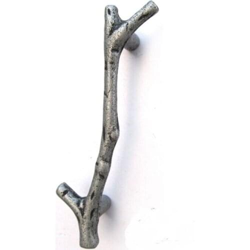 Free shipping 10pcs/lot Home Hardware Silver Handle Rural wardrobe drawer handle Door Cabinet Drawer Pulls