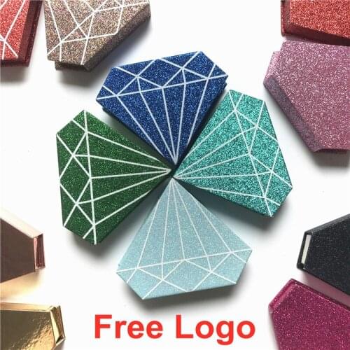 Free LogoNew Lash Packaging Wholesale Lashes Packaging Boxes 25MM Mink Lashes Case eyelash packaging Diamond flash makeup