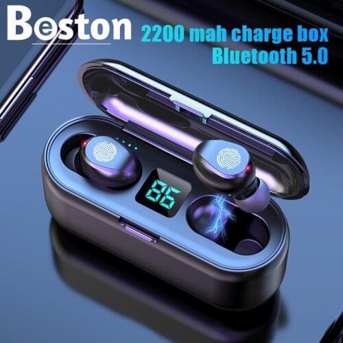 TWS Bluetooth Earphones with Microphone Touch Control Wireless Headphones HIFI Mini In-ear Earbuds Sport Running Heasets HD Call