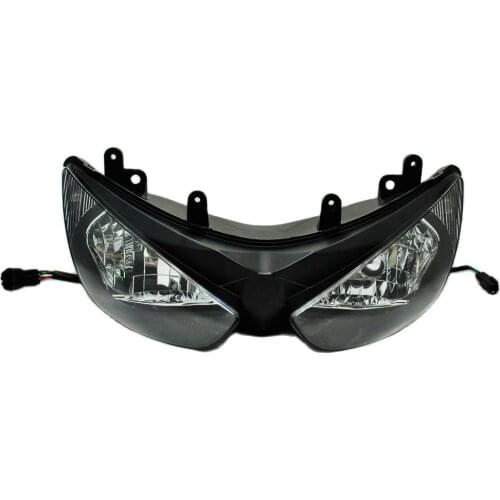 WHSC Motorcycle Headlight Assembly Lamp Light Bulb for Kawasaki Ninja ZX-6R 636 2005-2006