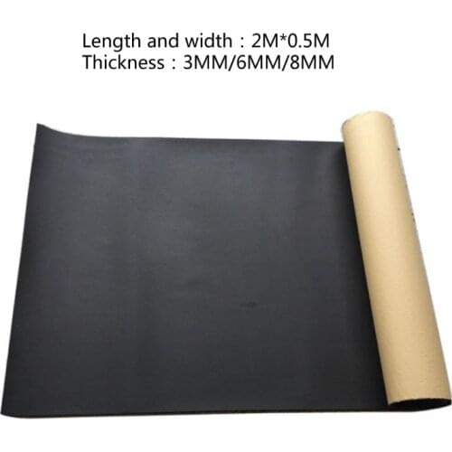 200cmx50cm 3mm/6mm/8mm Adhesive Closed Cell Foam Sheets Soundproof Insulation Home Car Sound Acoustic Insulation Thermal 1Roll