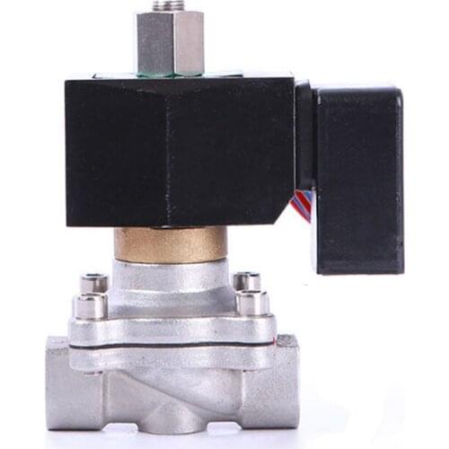 DN10 Normally Open Solenoid Valve Water Stainless Steel Solenoid Valve IP65 Fully Enclosed Coil