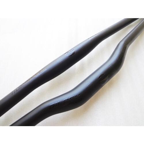 Newest black logo QILEFU Mountain bike matte UD full carbon fibre bicycle handlebar MTB parts lightest 31.8*600-740mm Free ship