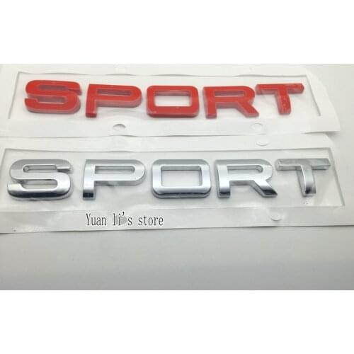 Wholesale 10X ABS SPORT Badge Sport car stick car Emblem car stickers for RANGE ROVER Car Styling