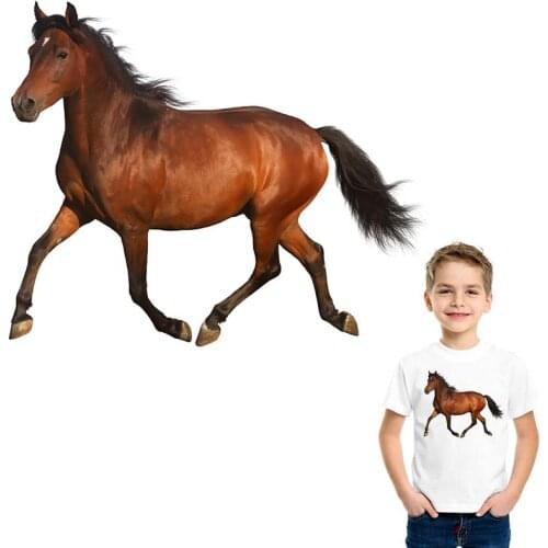Precious Horse Iron-On Transfers Stickers Diy Accessory Iron On Heat Transfer Clothes Fashion Applique Patch