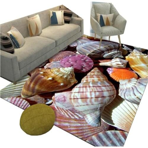 Modern Minimalist 3D Visual Illusion Rock Pattern Living Room Carpet Bedroom Bedside Rectangular Carpet Free Dropshipping