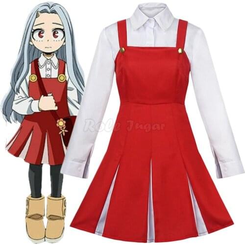 Japan Anime My Hero Academia Season4 Eri Cosplay Costume Halloween Party Women Dress Shirt Socks Uniform Sets Role Play C98M110