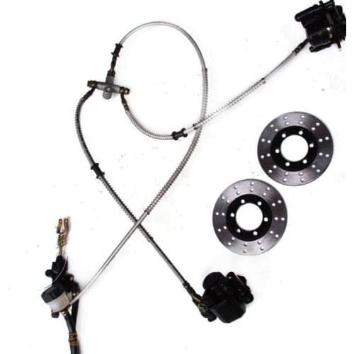 ATV DIY Motorcycle Rear Brake Disc Disk With Calipers