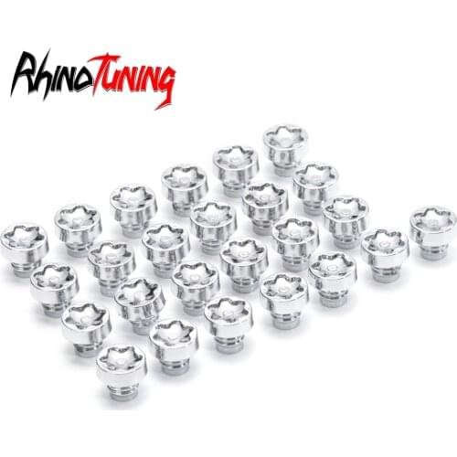 100pcs Decorative Wheel Rivets Nuts Rim Lip Studs Bolts For Car Rims