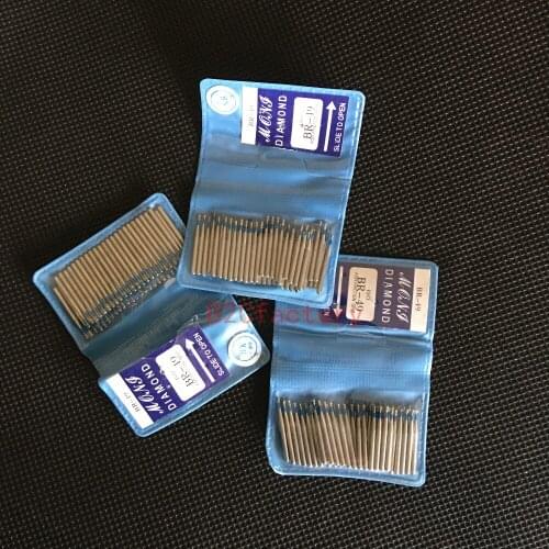 150PCS/3BAG Dental Diamond Drill BR series Ball Round Dental Burs High Speed Dental Handpiece Dental Drills Brushes