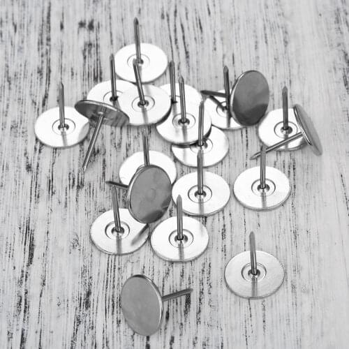 20Pcs 15x18MM Furniture Studs Pins Upholstery Nails Tacks Jewelry Case Box Door Sofa Furniture Decorative Tachas Stud Pushpin