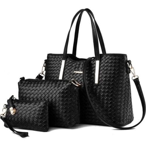 2020 Brand Womens Luxury Composite Shoulder Bags Ladies Handbags Clutches Bags Set 3 High Quality Sac A Main Femme De Marque