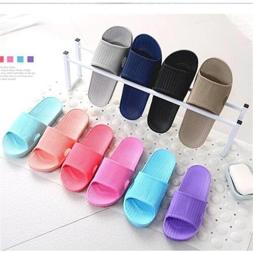 2020 pairs of household slippers wholesale bathroom slippers EVA light slippers for men and women general cold towing
