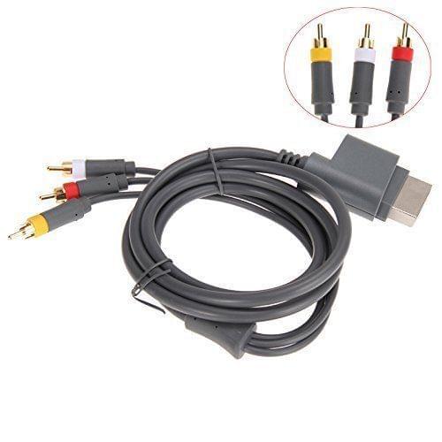 3 RCA HD TV Audio Video AV Cord Optical Cable for Microsoft XBOX 360 Game