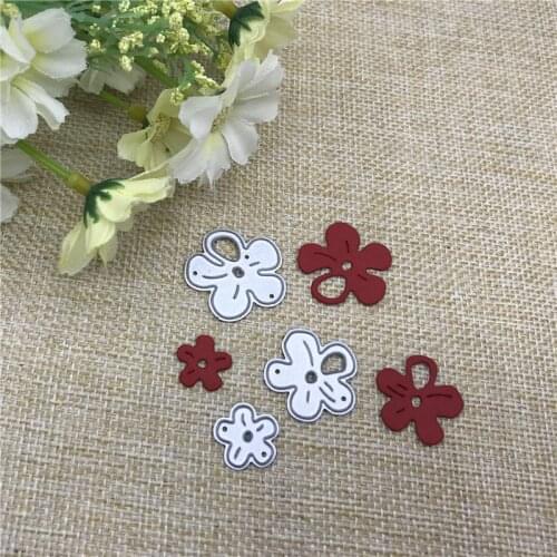 3pcs cherry blossom frame Metal Cutting Dies Stencils For DIY Scrapbooking Decorative Embossing Handcraft Die Cutting Template