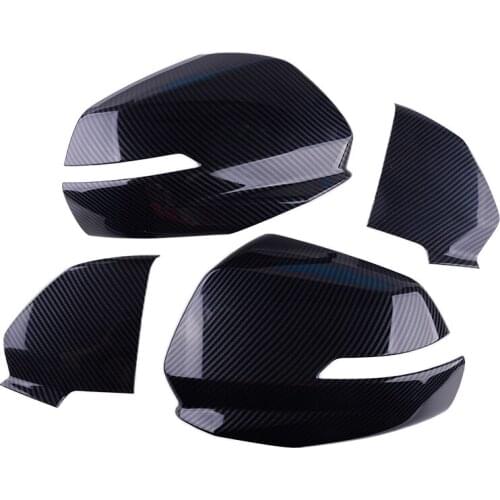4pcs Carbon Fiber Rearview Side Mirror Cover Trim Shell fit for Chevrolet Blazer 2019 2020