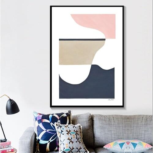 Abstract Wall Art Canvas Painting Minimalist Geometric Irregular Pattern Posters and Prints Scandinan for Living Room Home Decor