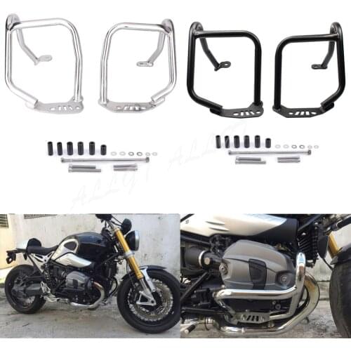 ALLGT Front Engine Crash Bar Protector Guard For BMW R1200 NINET 2014 2015 2016 Steel