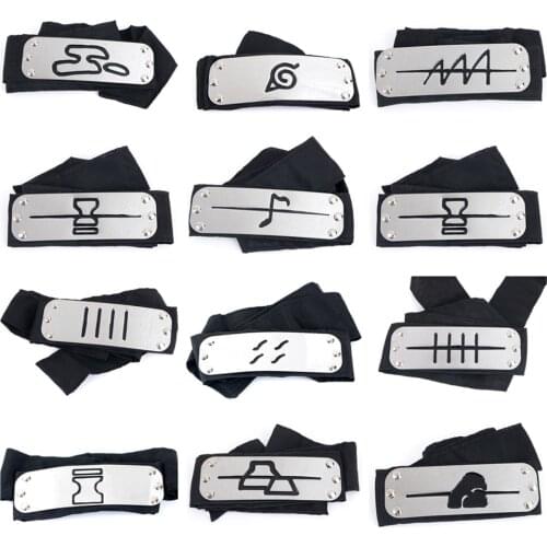 Anime Sasuke Cosplay Headband Uzumaki Sasuke Kakash Forehead Fashionable Guard Head Band Cosplay Accessories Kids Toy Gifts
