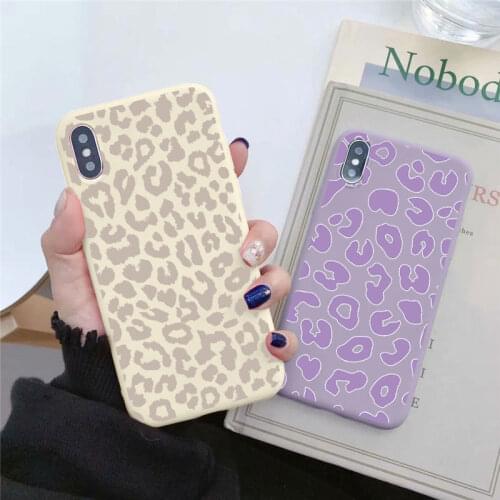 Fashion Leopard Print Phone Case For iPhone 12 Mini 11 Pro Max X XR XS Max 8 7 6 6s Plus 5 5s SE 2020 Soft TPU Back Cover Luxury