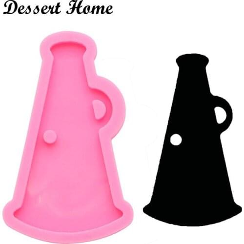 DY0098 DIY loudspeaker shape epoxy resin molds microphone silicone mold for keychains Jewelry Making Tools