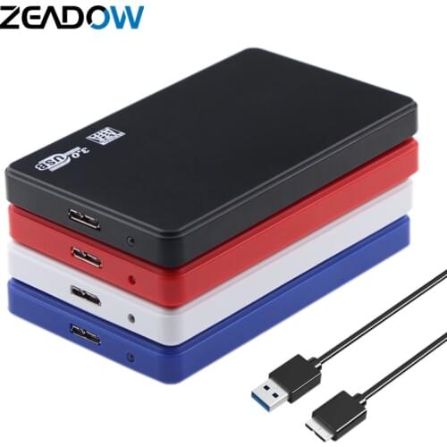 Portable Tool Free 2.5 Inch External Hard Drive Enclosure USB 3.0 to SATA III 6Gbps 2.5" Laptop HDD SSD Case Support UASP