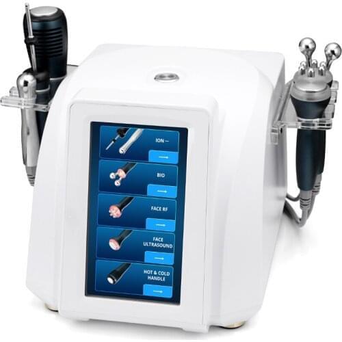 Multifunction 5 In 1 Ultrasonic Microcurrent Skin Rejuvenation Freckles Pigment Blackhead Removal Face Lifting Beauty Machine