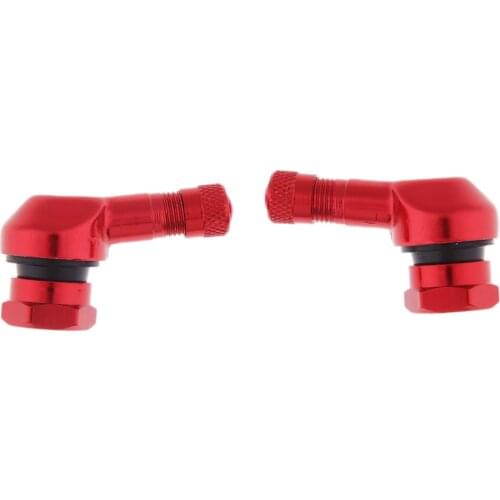 Motorcycle CNC Aluminum 11.3mm Tire/Wheel Stem Valve 90 Degree Angled