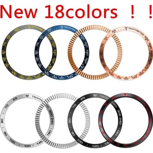 Stainless Steel for Samsung Galaxy WATCH S2 S3 Frontier for Wristwatch Bezel Ring Adhesive Cover Scratches Smart Watch 42/46mm