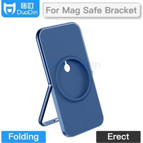 New Applicable ForApple 12Mag Safe Magnetic Wireless Charging Phone Stand Foldable Desktop Aluminum Alloy Stand