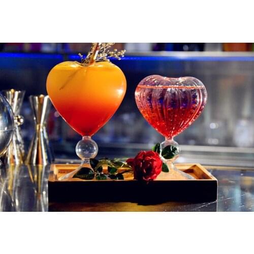 Wanghong new Japanese style clear bar cocktail cup love cup molecular smoke creative cocktail glassware wine glass