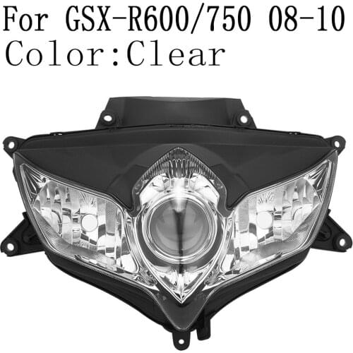 Front Headlight Lamp Assembly For Suzuki GSXR600/750 2008 2009 2010 Clear