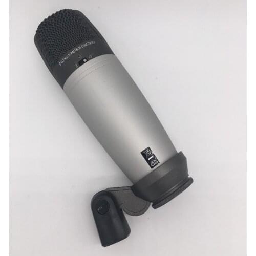 SAMSON C03 large diaphragm multi-pattern studio condenser microphone with swivel stand mount for recording sound