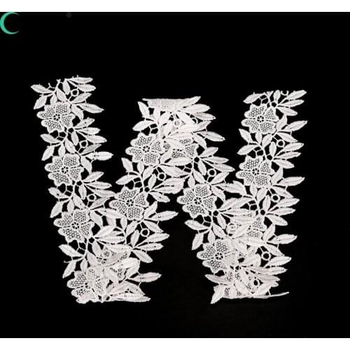 Width 5.7cm 1Yard Flower Hollow Out Lace Fabric Double Layered White Lace Trim Applique Cord DIY Scrapbooking Sewing Accessories