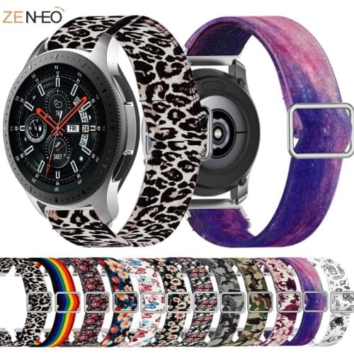 22MM Nylon elastic Wristbands For Samsung Galaxy Watch 46mm Gear S3 Classic/Frontier Replacement Bracelet For Huawei GT Strap