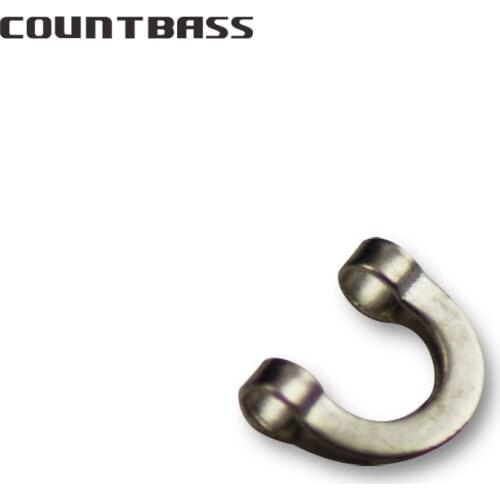 100pcs Folded Clevises Brass material Nickel color DIY spinnerbatis spinner fishing lures accessories, free shipment