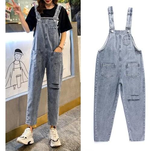 Women clothing denim washed fabric rompers summer/autumn overalls women jumpsuits suspenders jeans women overalls female rompers