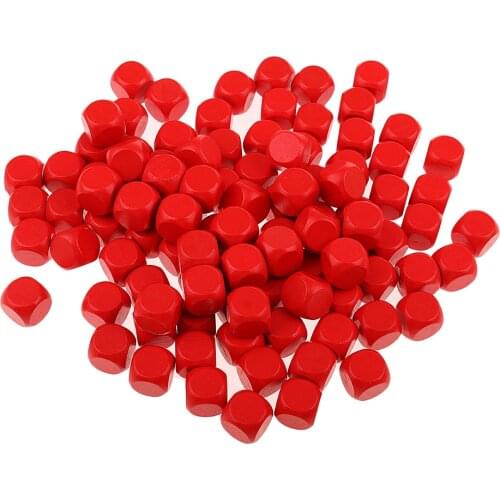 100 Pieces Wooden Blank Dice D6 Six Sided Dices for D&D RPG Games