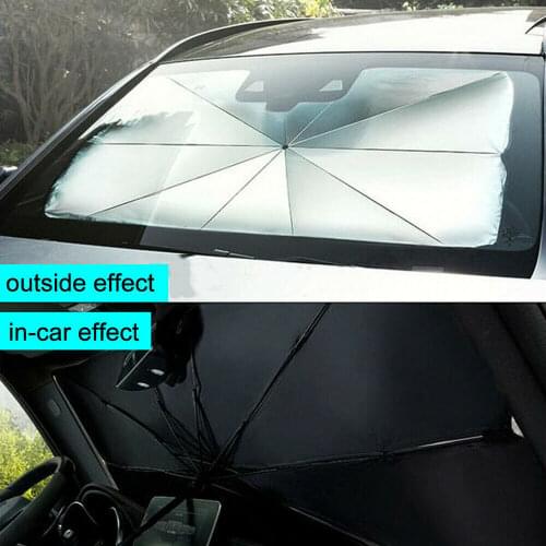 125cm 145cm Foldable Car Windshield Sun Shade Umbrella Car UV Cover Sunshade Heat Insulation Front Window Interior Protection